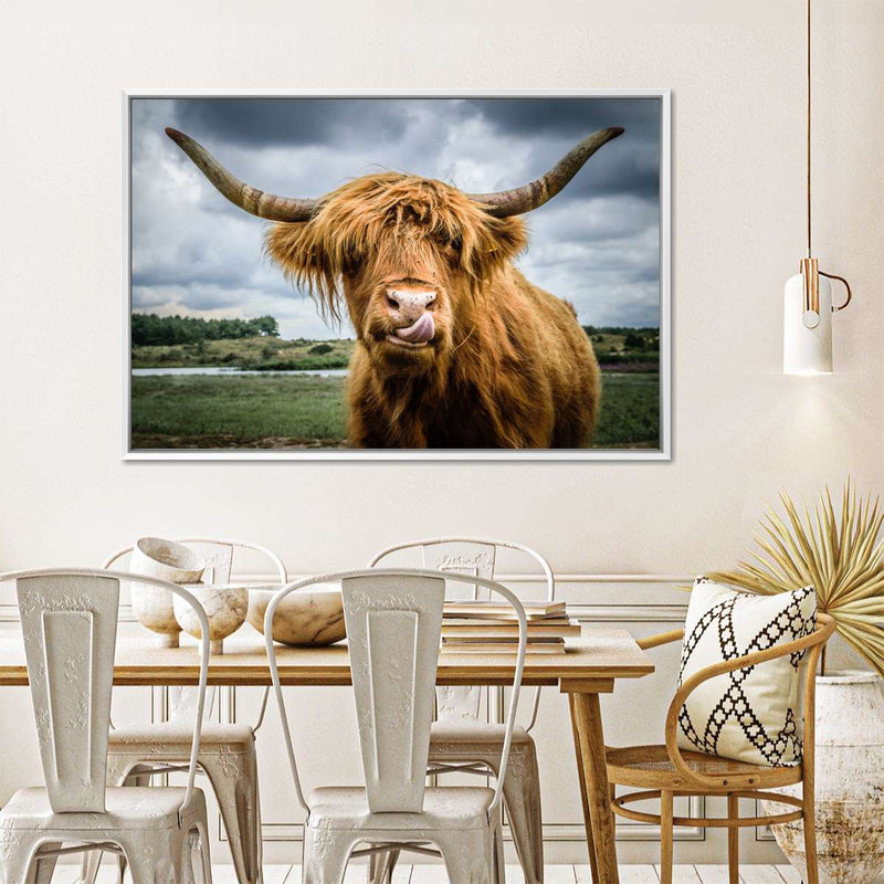 Silly Highland Cow Wall Art
