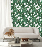 Stylish Green Palm Leaves Wallpaper Fashionable