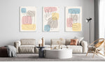 Abstract Design Set of 3 Prints Modern Wall Art Modern Artwork