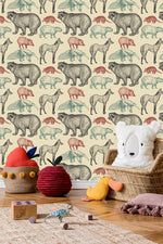 Stylish Exotic Animals Wallpaper Chic