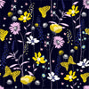 Yellow Flowers and Butterflies Wallpaper