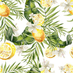 Green Plants with Lemons Wallpaper