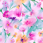 Elegant Brightly Pink Floral Wallpaper Vogue