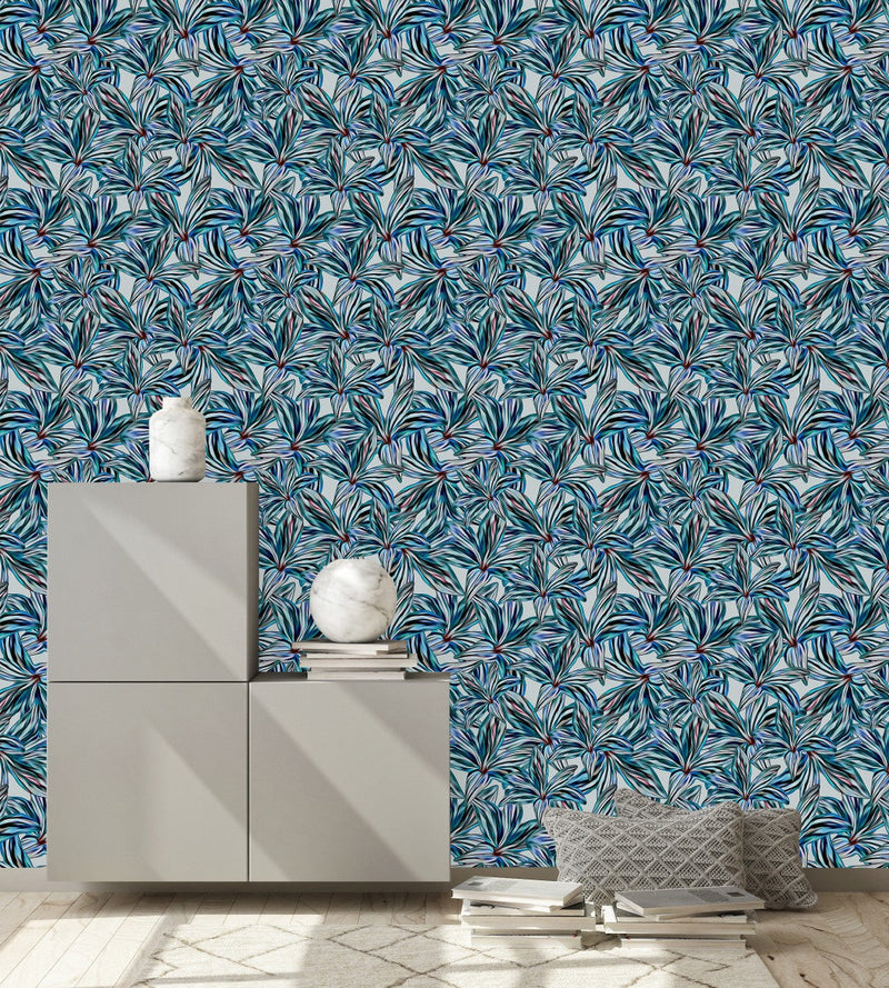 Contemporary Floral Design Wallpaper Smart