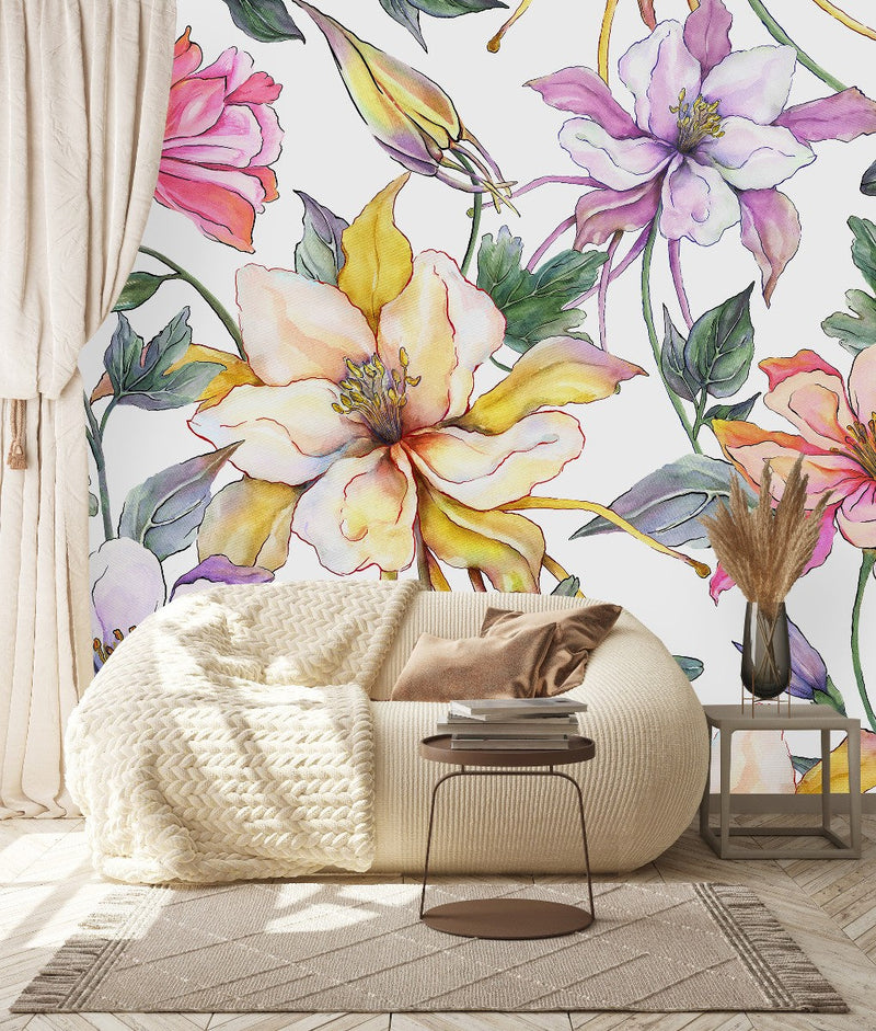 Contemporary Floral Wallpaper Vogue Quality