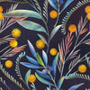 Stylish Leaves on Dark Wallpaper Vogue