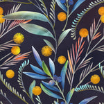 Stylish Leaves on Dark Wallpaper Vogue
