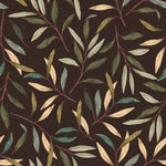 Voguish Dark Leaves Pattern Wallpaper Smart