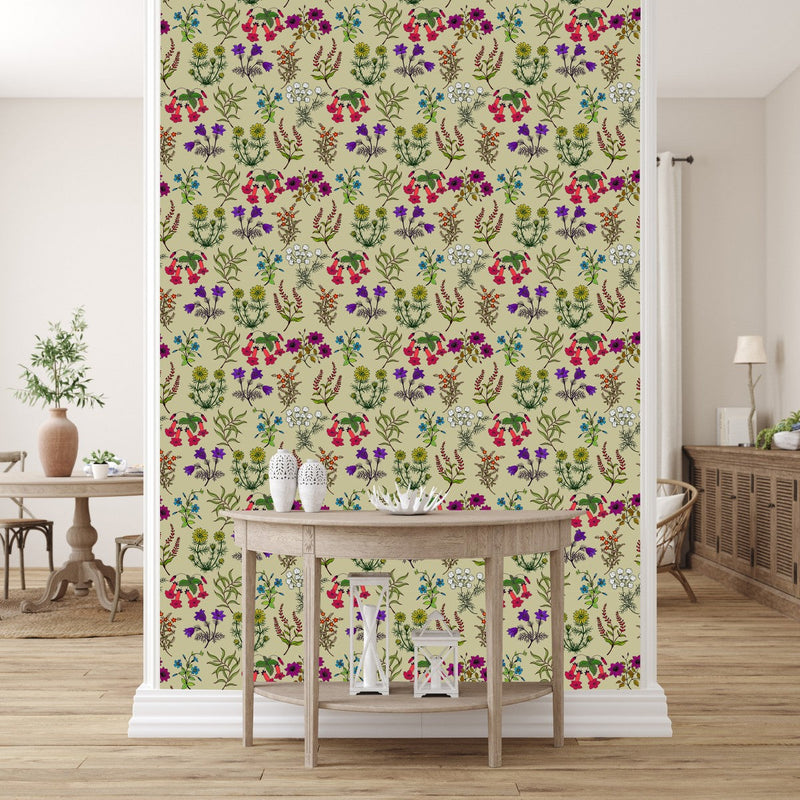 Herbal Flowers Wallpaper