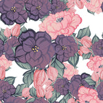 Pink and Lilac Flowers Wallpaper