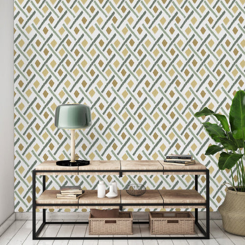 Rhombs Pattern Wallpaper