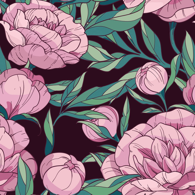 Pink Peonies Wallpaper