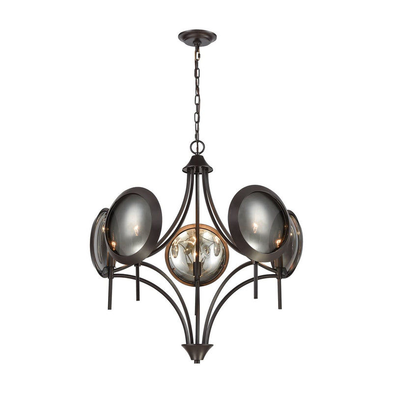 Lovecup Smoked-Glass Chandelier