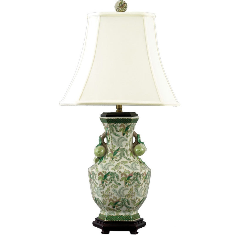 Lovecup Porcelain Fern Table Lamp L594