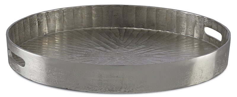 Currey and Company Luca Silver Large Tray 1200-0029