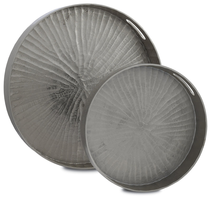 Currey and Company Luca Silver Large Tray 1200-0029