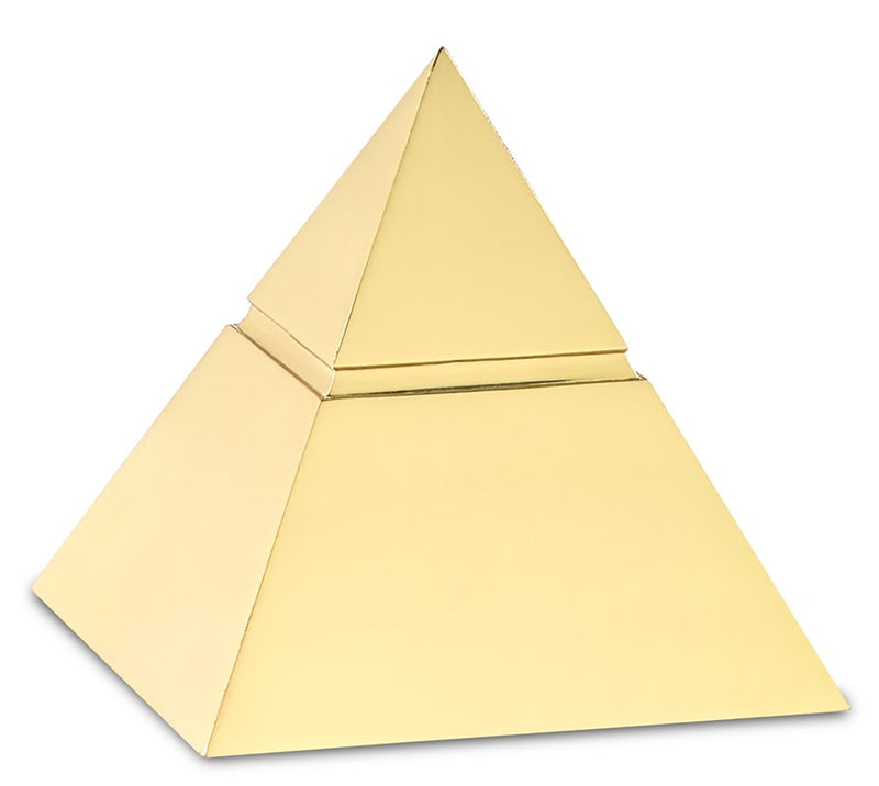 Currey and Company Paxton Brass Small Pyramid 1200-0140