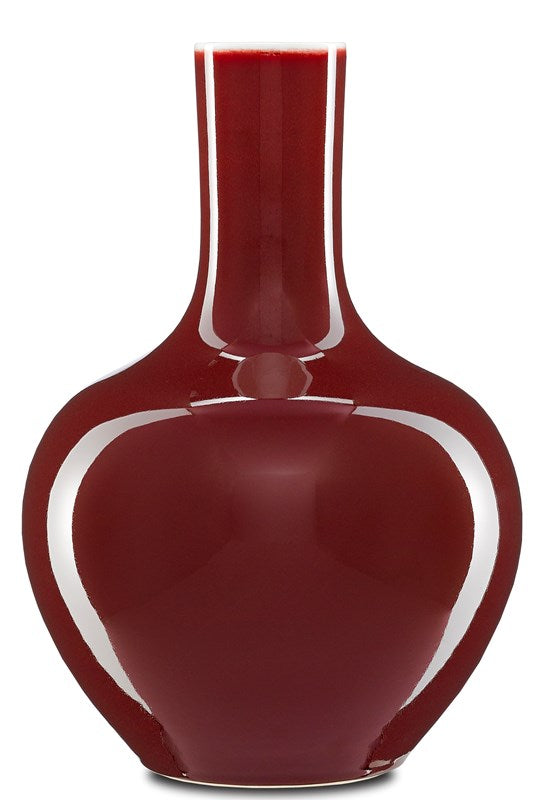 Currey and Company Oxblood Large Gourd Vase 1200-0238