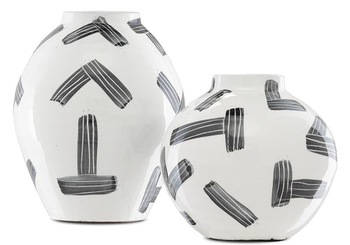 Currey and Company Cipher Vase Set of 2 1200-0313