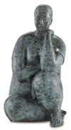 Currey and Company Lady Meditating Bronze 1200-0364