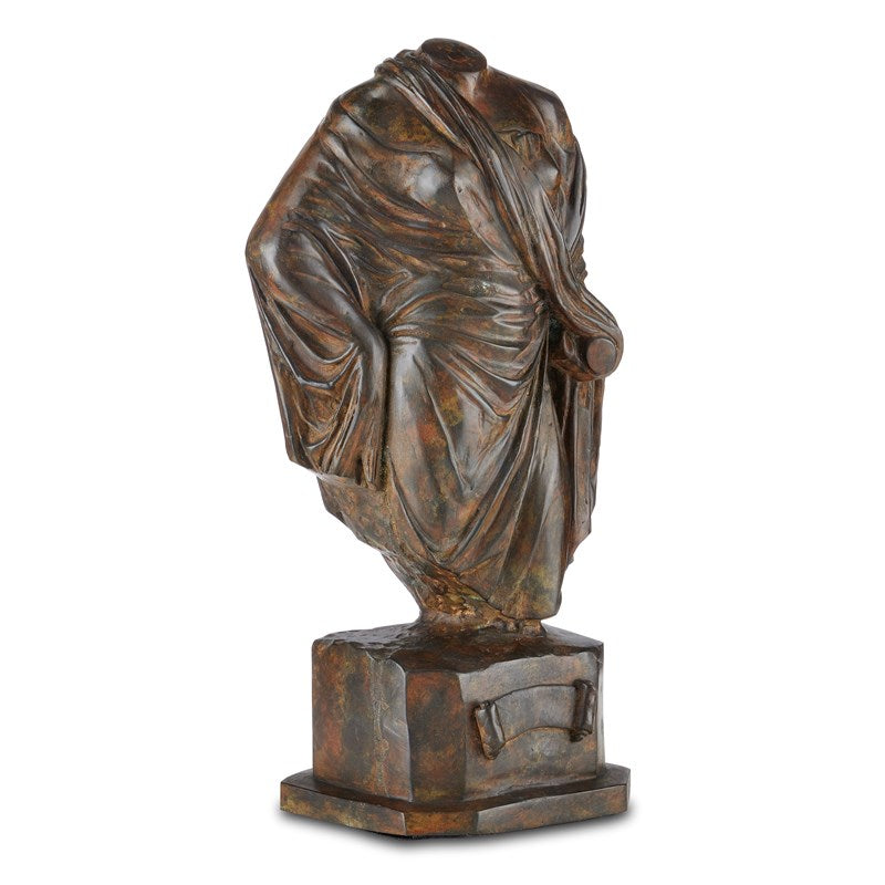Currey and Company Greek Female Torso Bronze 1200-0599