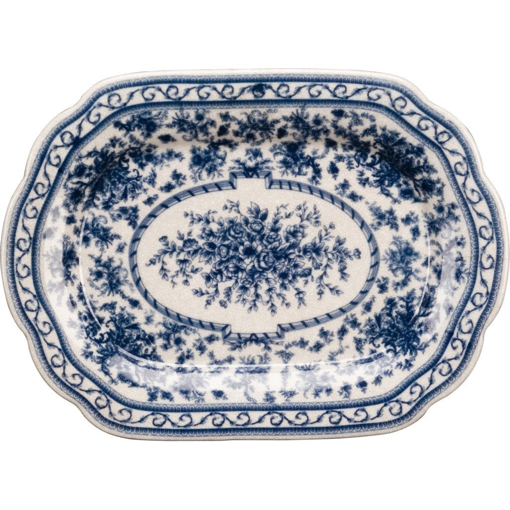Large blue and white platter hotsell