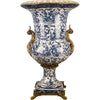 Lovecup Blue and White Seabrook Porcelain Urn with Bronze Ormolu L195