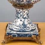 Lovecup Blue and White Seabrook Porcelain Urn with Bronze Ormolu L195