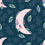 Pink Floral Moon Wallpaper