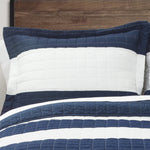 Stripe 2 Piece Quilt Set Twin Size