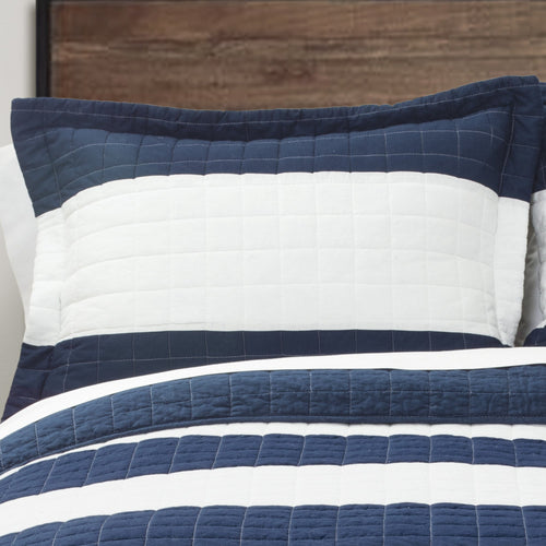 Stripe 2 Piece Quilt Set Twin Size