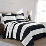 Stripe 3 Piece Quilt Set