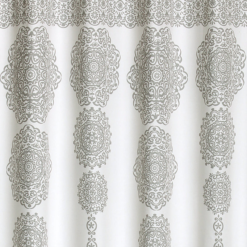 Stripe Medallion Shower Curtain