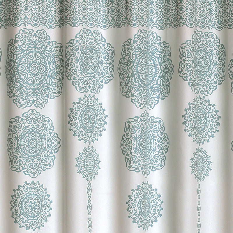 Stripe Medallion Shower Curtain