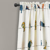 Rowley Birds Light Filtering Window Curtain Set