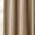 Prima Velvet Solid Grommet Light Filtering Window Curtain Panel Set