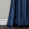 Prima Velvet Solid Grommet Light Filtering Window Curtain Panel Set