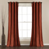 Prima Velvet Solid Grommet Light Filtering Window Curtain Panel Set