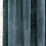 Prima Velvet Solid Grommet Light Filtering Window Curtain Panel Set