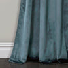 Prima Velvet Solid Grommet Light Filtering Window Curtain Panel Set