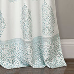 Teardrop Leaf Room Darkening Window Curtain Panel Set