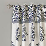 Teardrop Leaf Room Darkening Window Curtain Panel Set