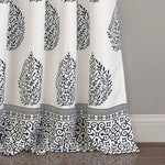 Teardrop Leaf Room Darkening Window Curtain Panel Set