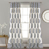 Teardrop Leaf Room Darkening Window Curtain Panel Set