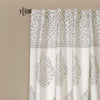 Teardrop Leaf Room Darkening Window Curtain Panel Set