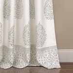 Teardrop Leaf Room Darkening Window Curtain Panel Set