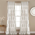 Teardrop Leaf Room Darkening Window Curtain Panel Set