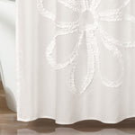 Ruffle Flower Shower Curtain