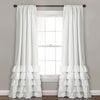 Allison Ruffle Window Curtain Panel Set