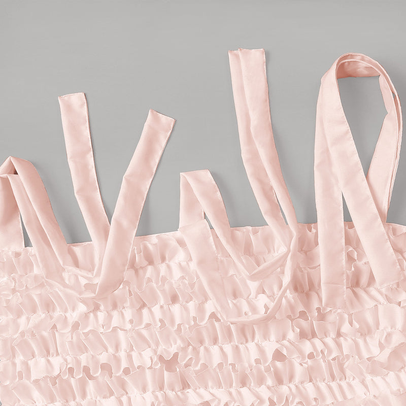 Lydia Ruffle Window Curtain Panel Set